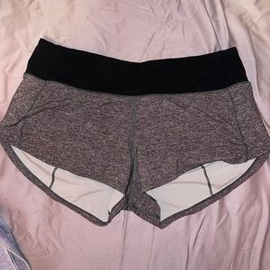 LOOKING TO TRADE FOR SIZE 2 Lululemon speed up shorts size 4 2.5 inch grey